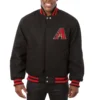 Arizona-Diamondbacks-Baseball-Team-Players-Black-Wool-Varsity-Jacket-Front