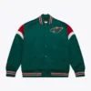 Heavyweight-Satin-Jacket-Minnesota-Wild-Front