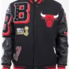 Mashup-Chicago-Bulls-Black-Varsity-Jacket-Front